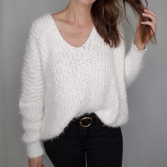 Pullover white sweater only size large left! - Picture 3 of 5